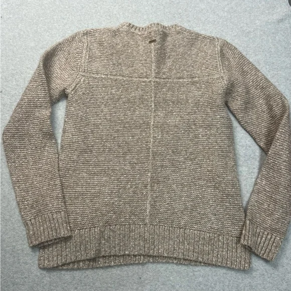 Barbour Sweater Womens 8 Brown Malvern Crew Neck Pullover Long Sleeve Knit - Picture 6 of 7